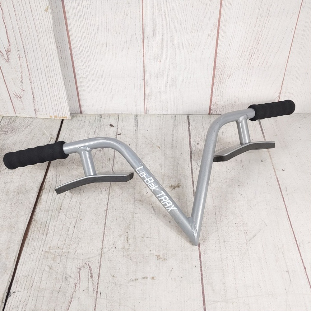 TESTED - Lo-Bak TRAX Back Stretcher Lumbar Decompression Device - Silver Grey